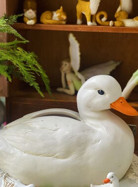 网红维尔柯鸭子纸巾盒p装饰品摆件家用客厅茶几抽纸收纳盒个性创