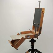 出国旅行专业写生 便携多功能 专利 三脚架Q666 若即画箱