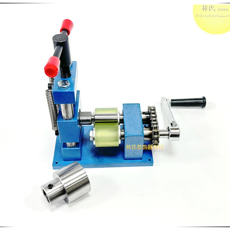 手摇式戒指手镯压弯机 小型戒指手镯卷圆机整形机 金银铜首饰DIY