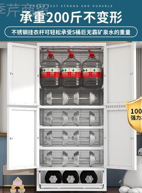 新款卡通双开门儿童收纳柜量抽屉式意儿厚童18132衣创柜加大容多