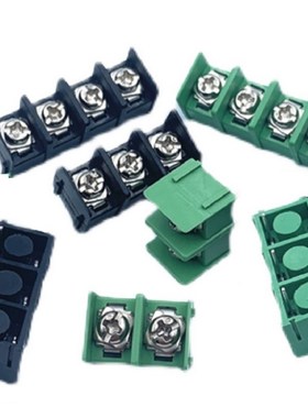 栅栏式接线端子KF/MG7620-7.62mmEX8500-8.5mm绿色黑色可拼接边脚