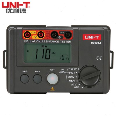 优利德绝缘电阻测试仪1000V2500V数字兆欧表UT501A数字摇表UT502A