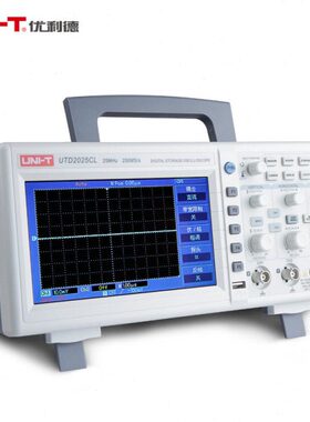 优利德数字储存示波器UTD2025CL/UTD2072CL 双通道100M台式示波器