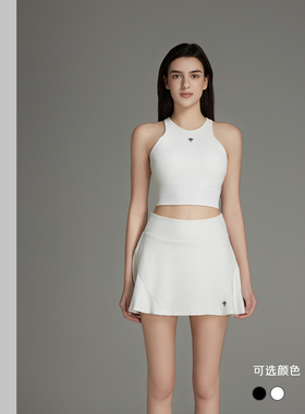 TSlo运动背心短裙套装两件装户外高尔夫瑜伽休闲薄款显瘦