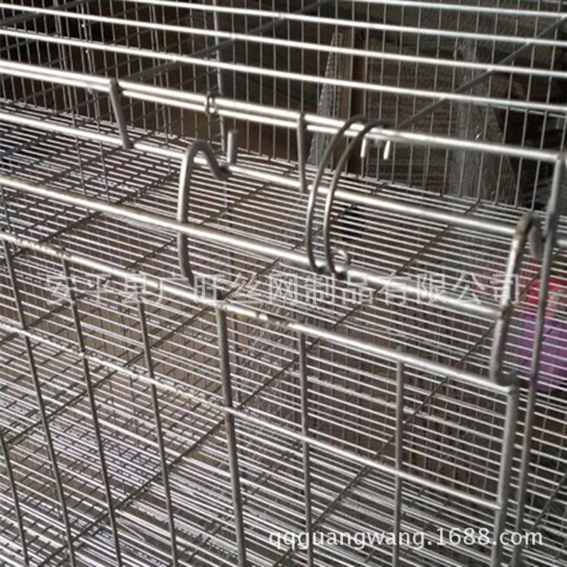 广旺丝网  加粗加密弹簧门雏鸡笼 立式四层幼鸡笼 铁丝小鸡笼镀锌