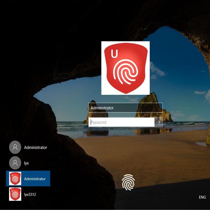 纳彩usb指纹识别传感器解锁windows电脑台式机笔记本一键开机登录