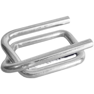 聚酯纤维柔性打包带扣钢u丝金属钢丝回型扣32MM50MM