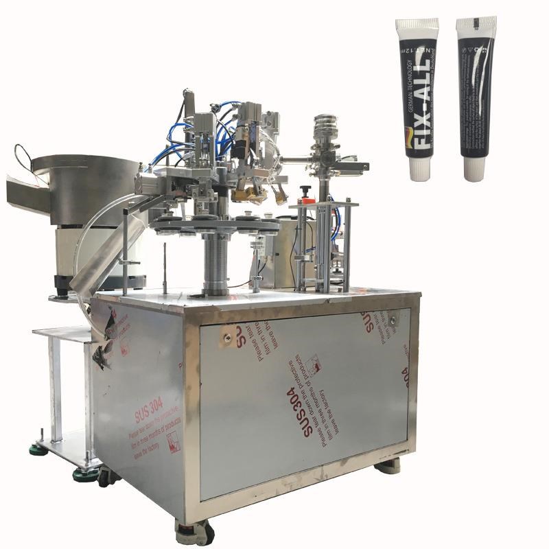 广州全自动ms胶免钉胶灌装封尾机延长胶树脂胶胶水管子封口灌装机