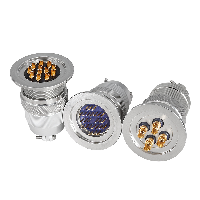 KF40密封气密封航空插头  法兰快速安装  真空玻X璃烧结连接器