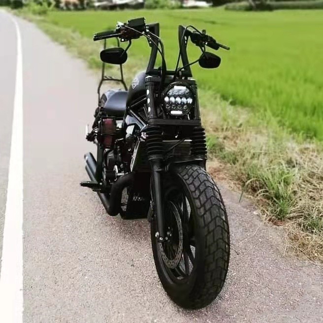 适用于建设香帅50l0改装复古款式车把  苍云500改装高把方向把手