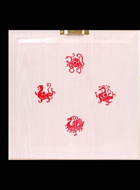 麒麟山海镇 铜板方形八卦镜挂件 八卦凸镜纯铜板面 室外大门