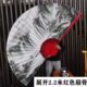 超大挂扇大折扇客厅家居中国山水画大扇子装 饰扇工艺扇流水生财