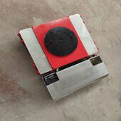 搬运坦克车电动重型万向轮旋转直行地牛小坦克钢胶轮重物搬运神器