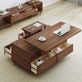 多功能升降茶几餐桌两用小户型现代简约家用折叠边几小茶几