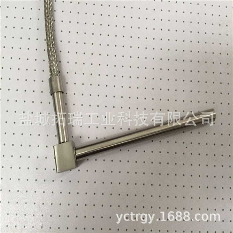 仿进口直角单端发热棒 90度出E线电加热管 直角出线加热棒