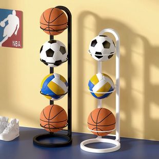 球类收纳架家用篮球置物架儿童室内运动器材落地折叠足球摆放架子