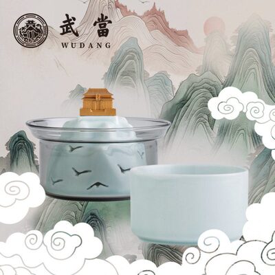 武当金殿云雨一人引逍遥杯泡茶杯礼盒装送人礼物