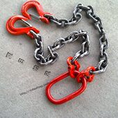 订制起重链条组合吊索具 起重链条配钩 起重四腿双腿吊链钩吊具