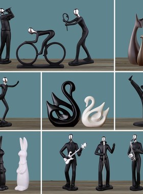 客厅电视酒柜g玄关家居装饰品小摆件现代简约书房办公室桌创意摆