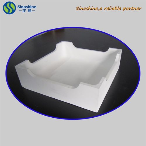 宇邦供应热导率低用于粉体烧结的正方形缺口石英陶瓷匣钵