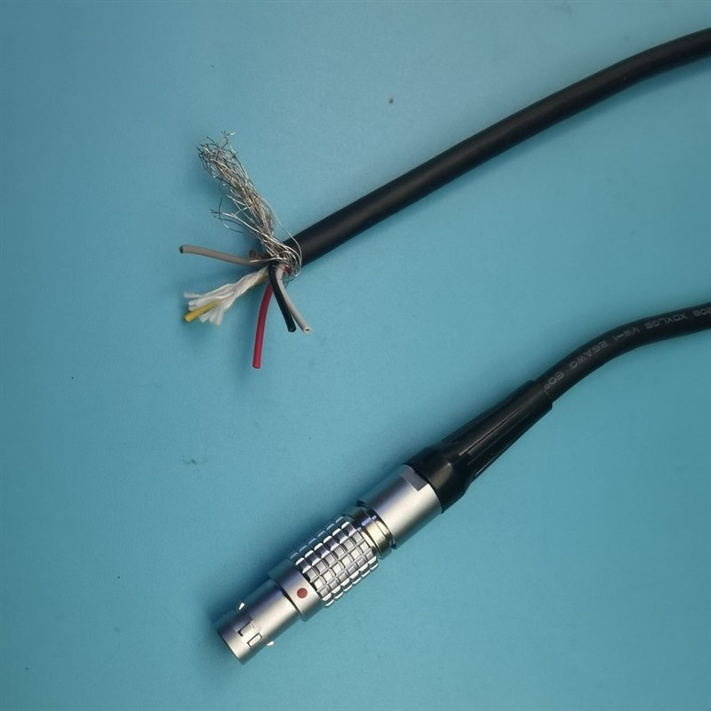 兼容雷莫航空插头TGA.0BG.5针  单头线缆1米