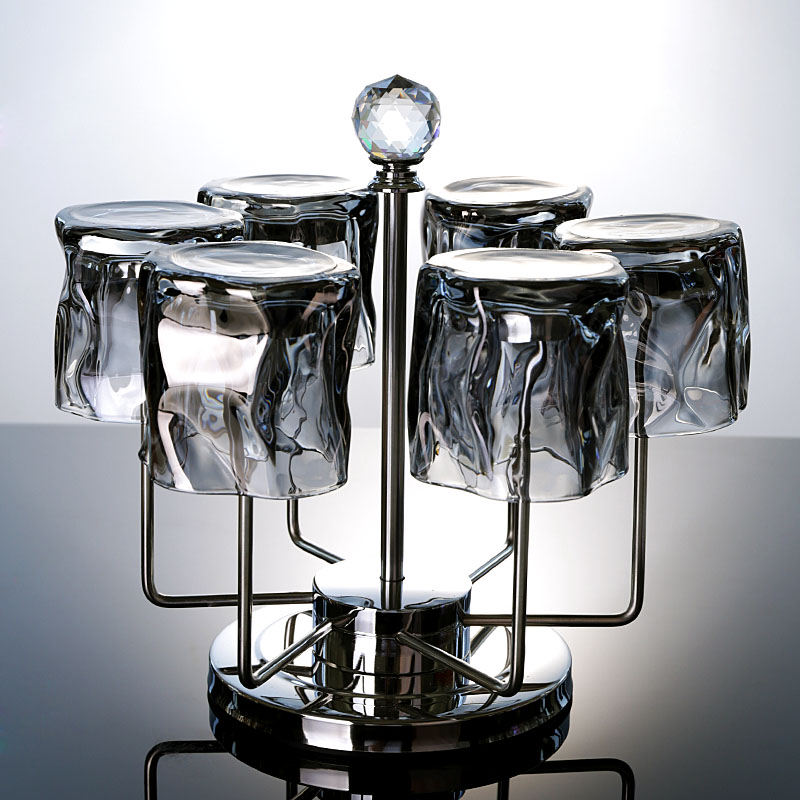 创意轻奢家用玻璃高级感酒吧威士忌酒杯个性水杯洋酒杯喝啤酒杯子