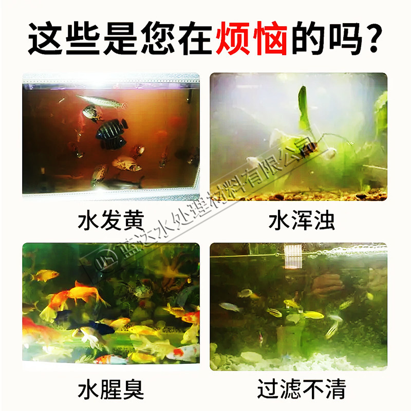 鱼缸活性炭过滤材料去黄水除腥臭C异味浑浊滤槽鱼池净化椰壳磁力