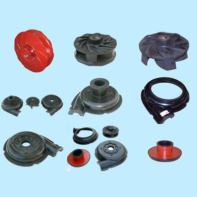 M、HH、AH衬胶渣浆泵、叶轮，衬套，胶圈，密封圈，泵轴，泵体，