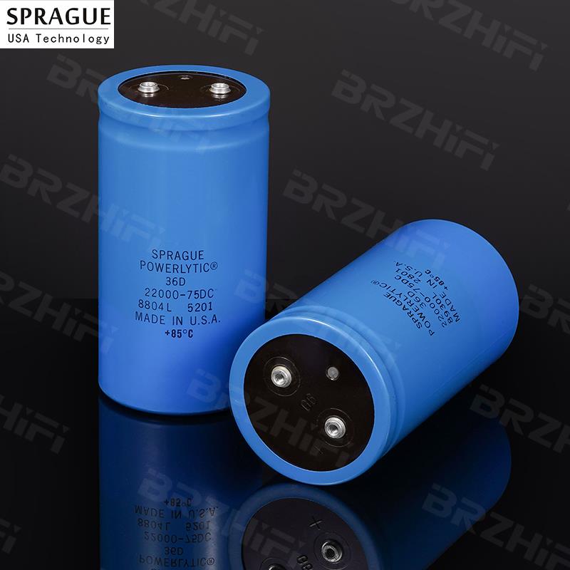 原装美国SPRAGUE 思碧 75V 22000uF大水塘电解电容 36D系列 USA产