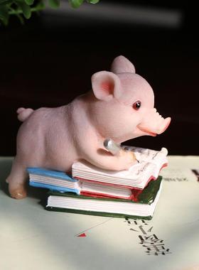 梦想猪摆件励志礼品仿真动物学生生日礼物学习小学初中生激励加油