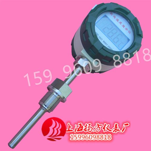 防爆就地显示温度仪电池供电 数显温度计SBWZ-2088-50+200度pt100