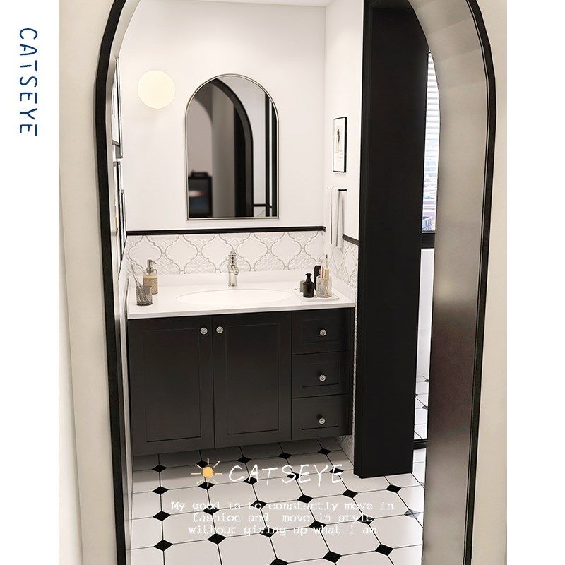 猫眼 法式卫生间瓷砖黑白小花砖 复古厨房浴室灯笼砖墙砖厕所地砖,电子元器件市场,按钮,淘宝优惠券,粉丝福利购,淘宝优惠卷