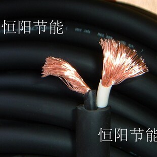 纯铜芯动力电缆线两芯2芯10平方电源线电机控制线机床线 耐拖超软