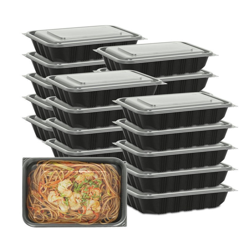 实力厂家供应现货打包盒PP食品级一次性打包餐盒外卖长方形饭盒