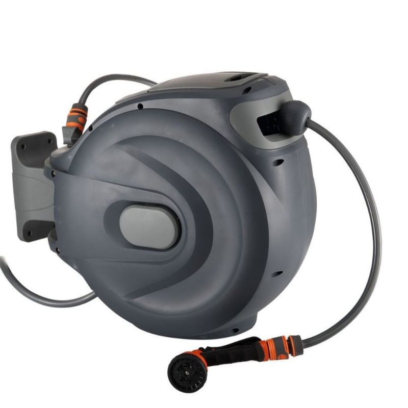 自动伸缩卷管器花园收缩水鼓PVC包纱管家用花园水管收纳园艺水管