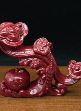 紫砂平安如意吉祥摆件家居客厅玄关电视柜装饰品办公室摆设工艺品