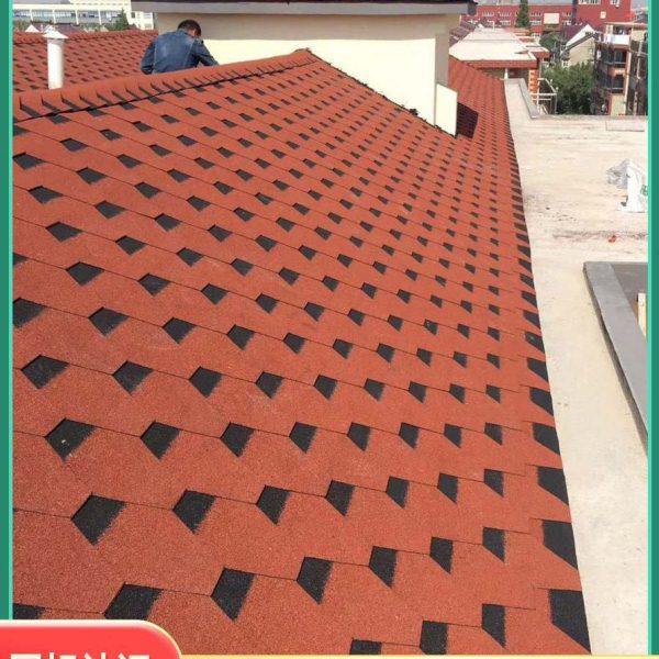 屋面菱形德高瓦隔热阳光房顶玻纤沥青瓦自粘型屋顶马赛克油毡瓦片