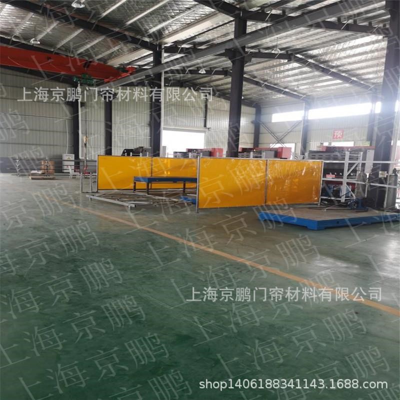 遮光帘焊接防护屏电焊遮光帘防弧光门帘阻燃N电焊橘黄色防弧光软