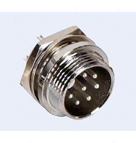 重强航空插头连接器公插座16M-2B-3-4-5-6-7-8-9-10芯 GX16插座B