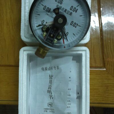 YXC ZXC-100磁助式电接点真空表-0.1-0MPA 真空电接点压力表