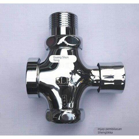 冲洗阀申利卡冲水阀四通大便冲水阀手按式冲洗阀分寸