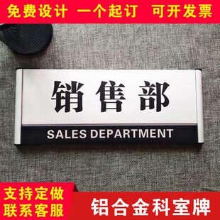 铝合金门牌可更换科室牌定制办公室金属门牌定做学校门牌单位制作