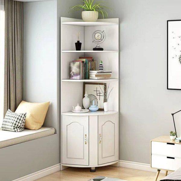 欧式角柜客厅三角置物架多功能卧室转角墙角柜储物柜拐角置物架