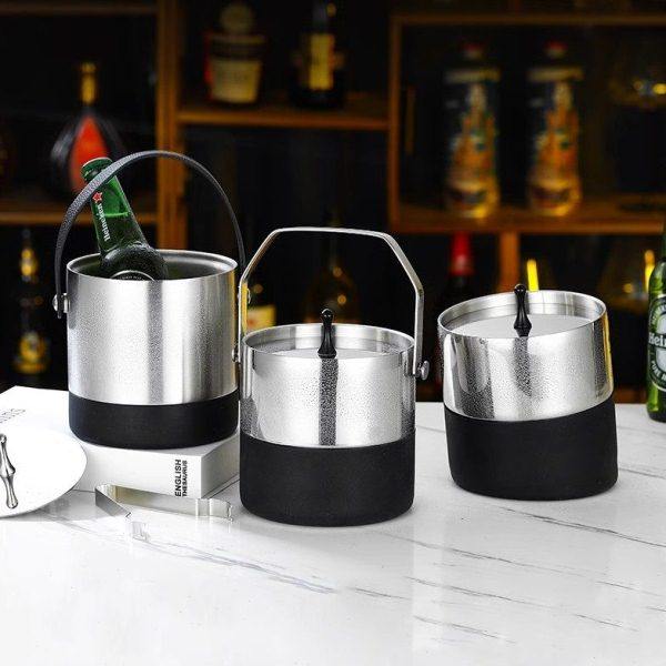 304不锈钢双层冰桶香槟杯红酒冰镇啤酒冰粒桶ktv酒吧保温冰块桶,餐饮具,冰桶,淘宝优惠券,粉丝福利购,淘宝优惠卷