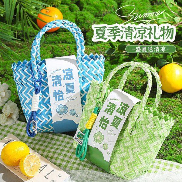 创意礼品伴手礼公司福利送员工团建活动手提篮夏季降温实用夏季