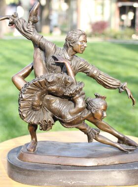 芭蕾舞舞者铜工艺术品青铜雕塑像摆设家居装饰品商务礼品精品摆件