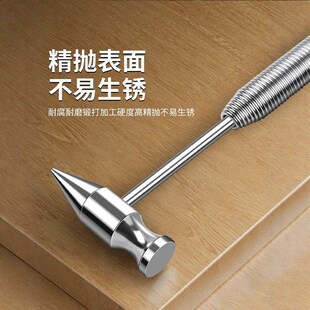 德国电焊敲渣锤高碳钢电焊工专用弹簧尖头扁头电焊锤敲锈敲渣锤子