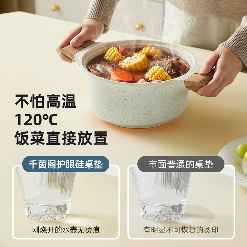 隔热垫餐桌垫防烫耐高温防水防油免洗餐桌布茶几桌面保护垫高级感