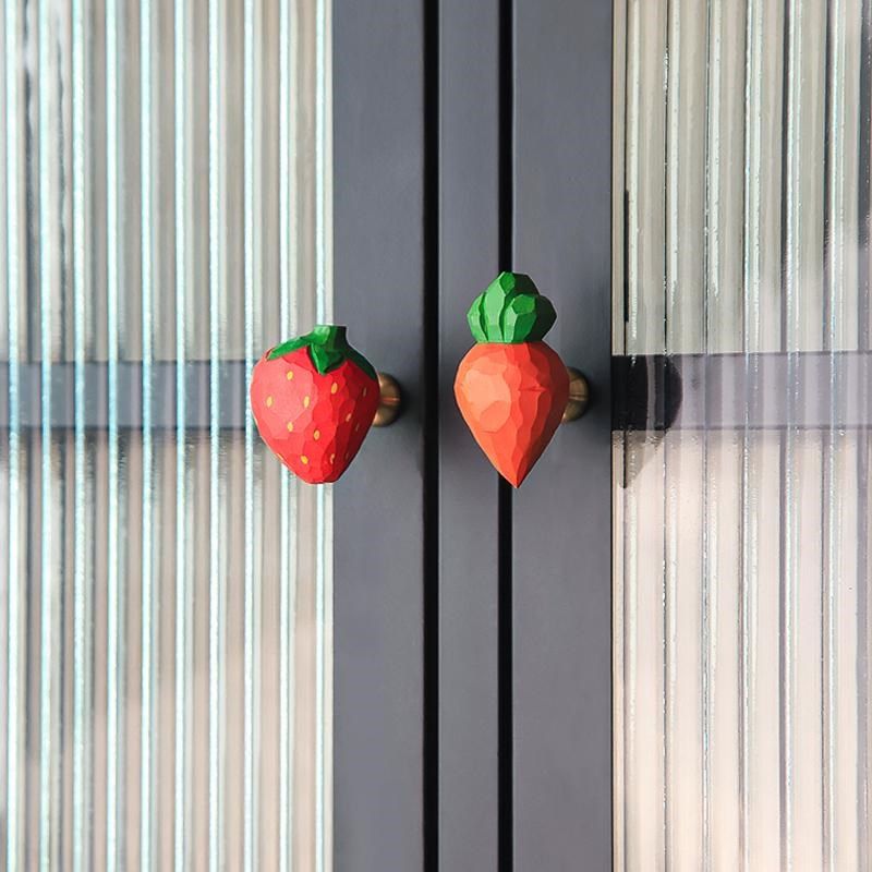 卡通儿童房可爱木制手工木雕动物柜门衣柜橱柜柜子抽屉小拉手把手,基础建材,小拉手,淘宝优惠券,粉丝福利购,淘宝优惠卷