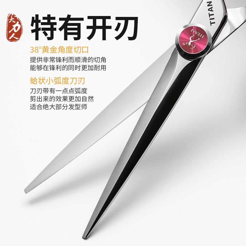 大力人高档美发剪刀6.0寸平牙剪专业级理发剪刀发型师剪头发专用